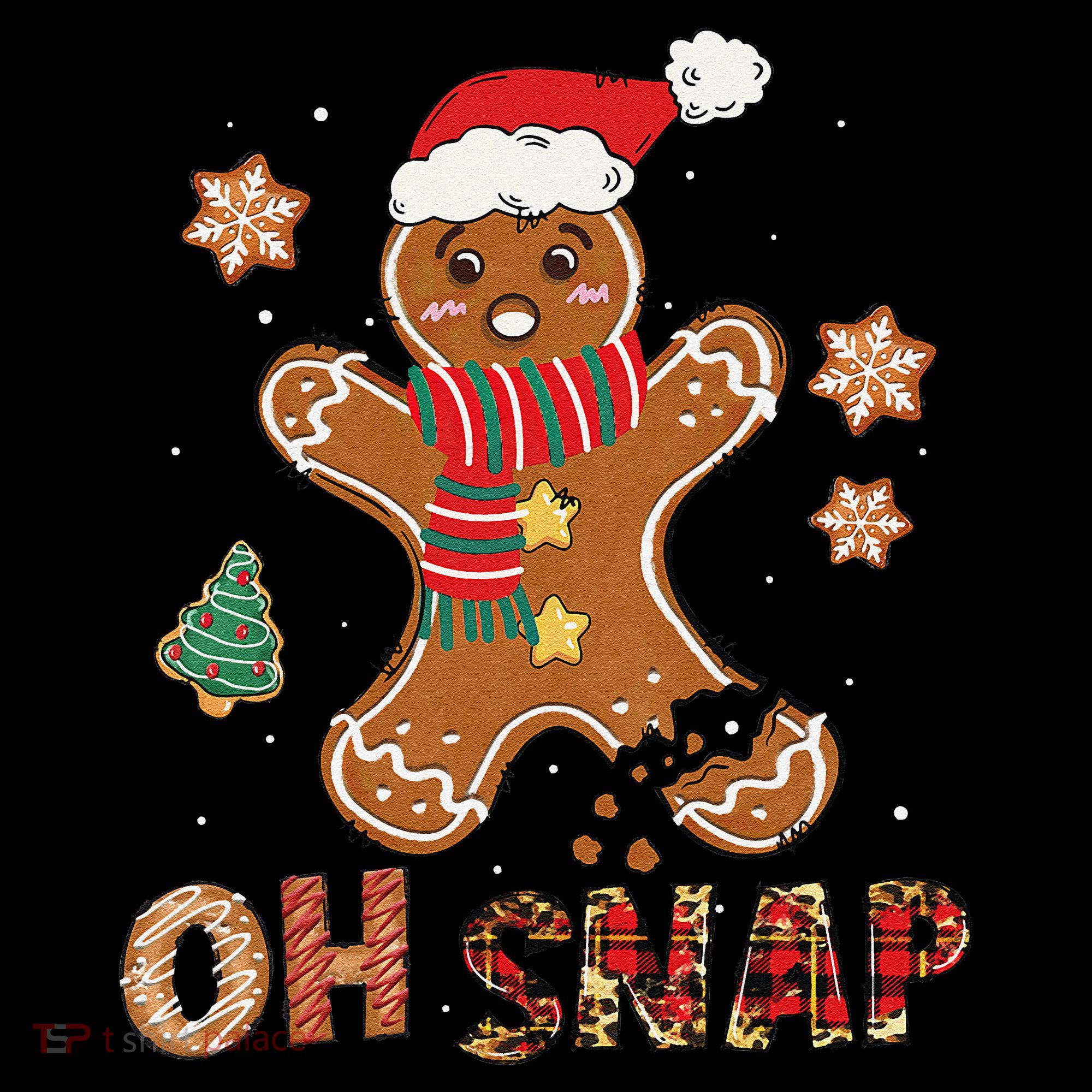 Oh Snap Gingerbread Man Funny Christmas Xmas Coffee Mug