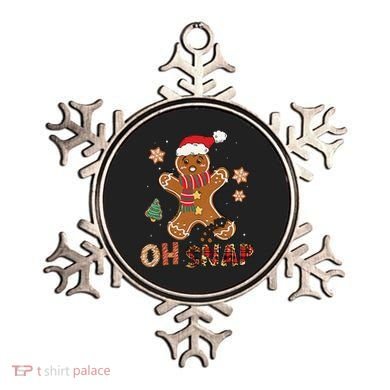 Oh Snap Gingerbread Man Funny Christmas Xmas Ornament
