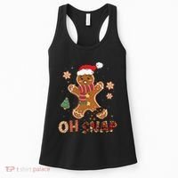 Oh Snap Gingerbread Man Funny Christmas Xmas Women's Tank Top thumb 0