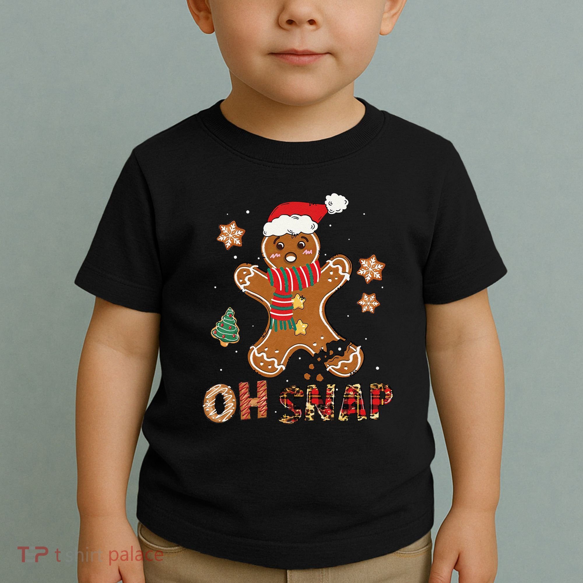 Oh Snap Gingerbread Man Funny Christmas Xmas Toddler T-Shirt