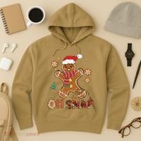 Oh Snap Gingerbread Man Funny Christmas Xmas Hoodie thumb 3