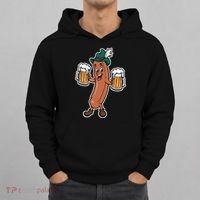 Oktoberfest Sausage Germany Lederhosen Bier Beer Hoodie thumb 0