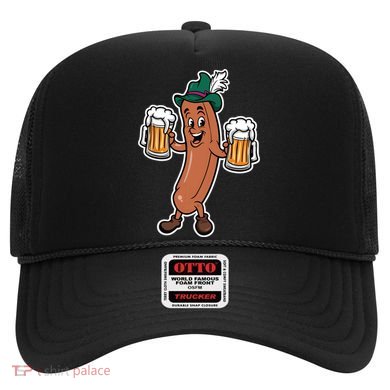 Oktoberfest Sausage Germany Lederhosen Bier Beer Hat