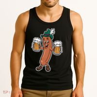 Oktoberfest Sausage Germany Lederhosen Bier Beer Tank Top thumb 3