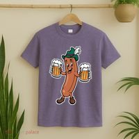 Oktoberfest Sausage Germany Lederhosen Bier Beer T-Shirt thumb 2