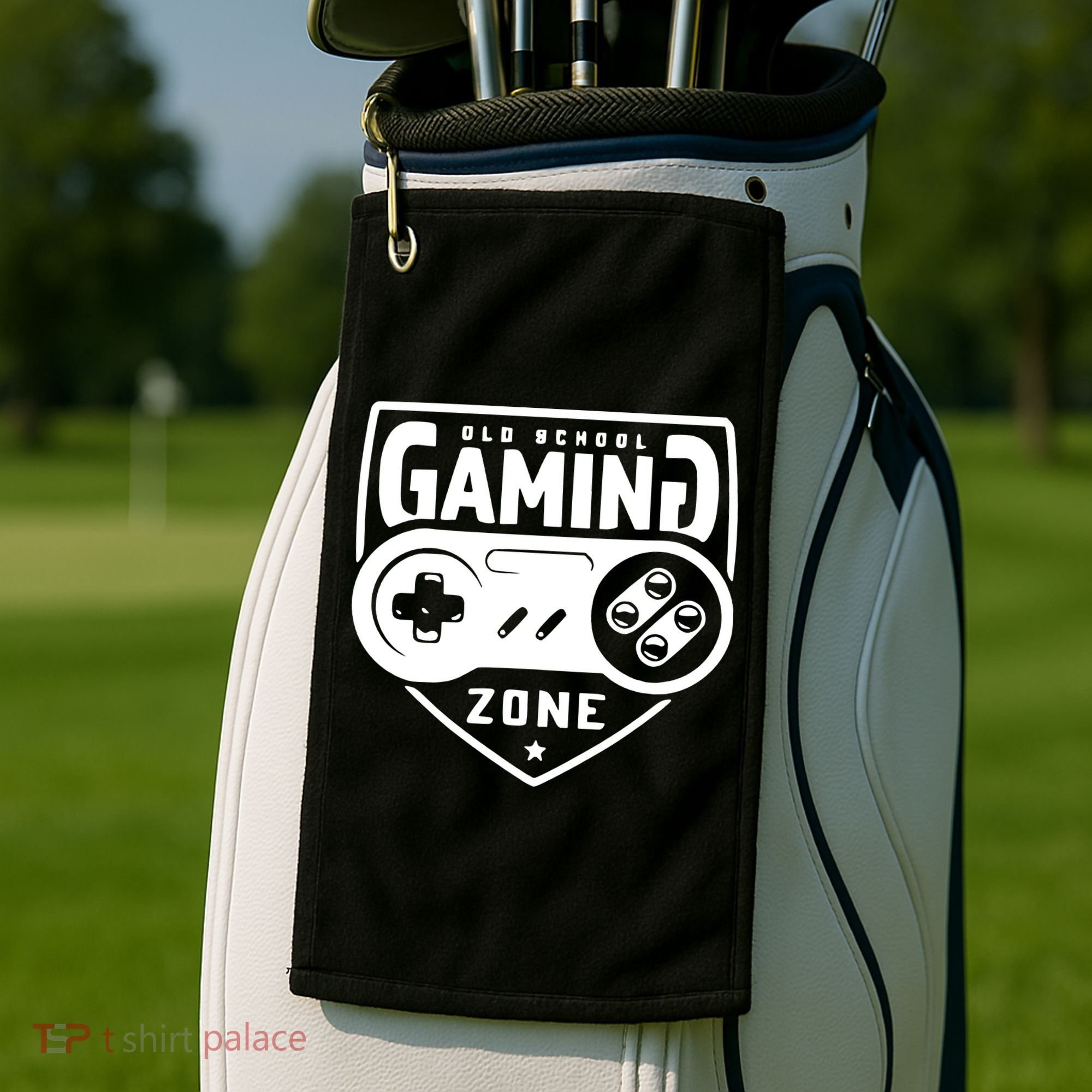 Old School Gaming Zone Golf Towel