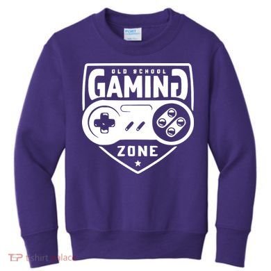 Old School Gaming Zone Kids Sweatshirt