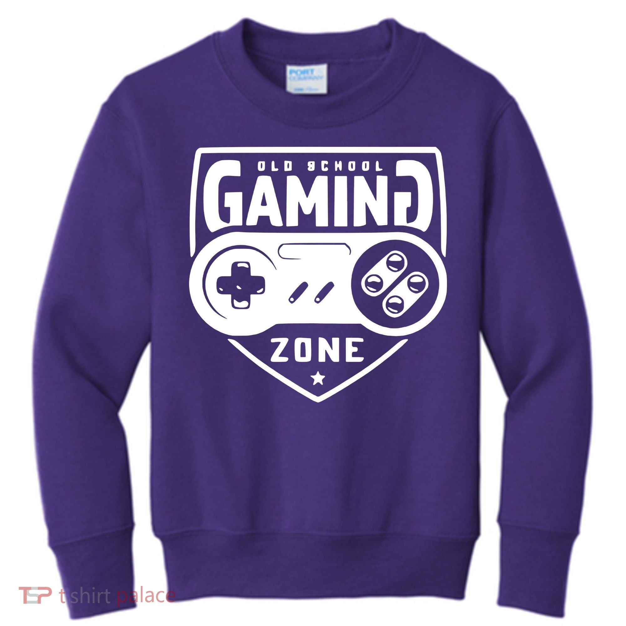 Old School Gaming Zone Kids Sweatshirt