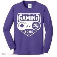 Old School Gaming Zone Kids Long Sleeve Shirt thumb 0