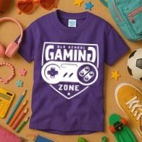 Old School Gaming Zone Kids T-Shirt thumb 3