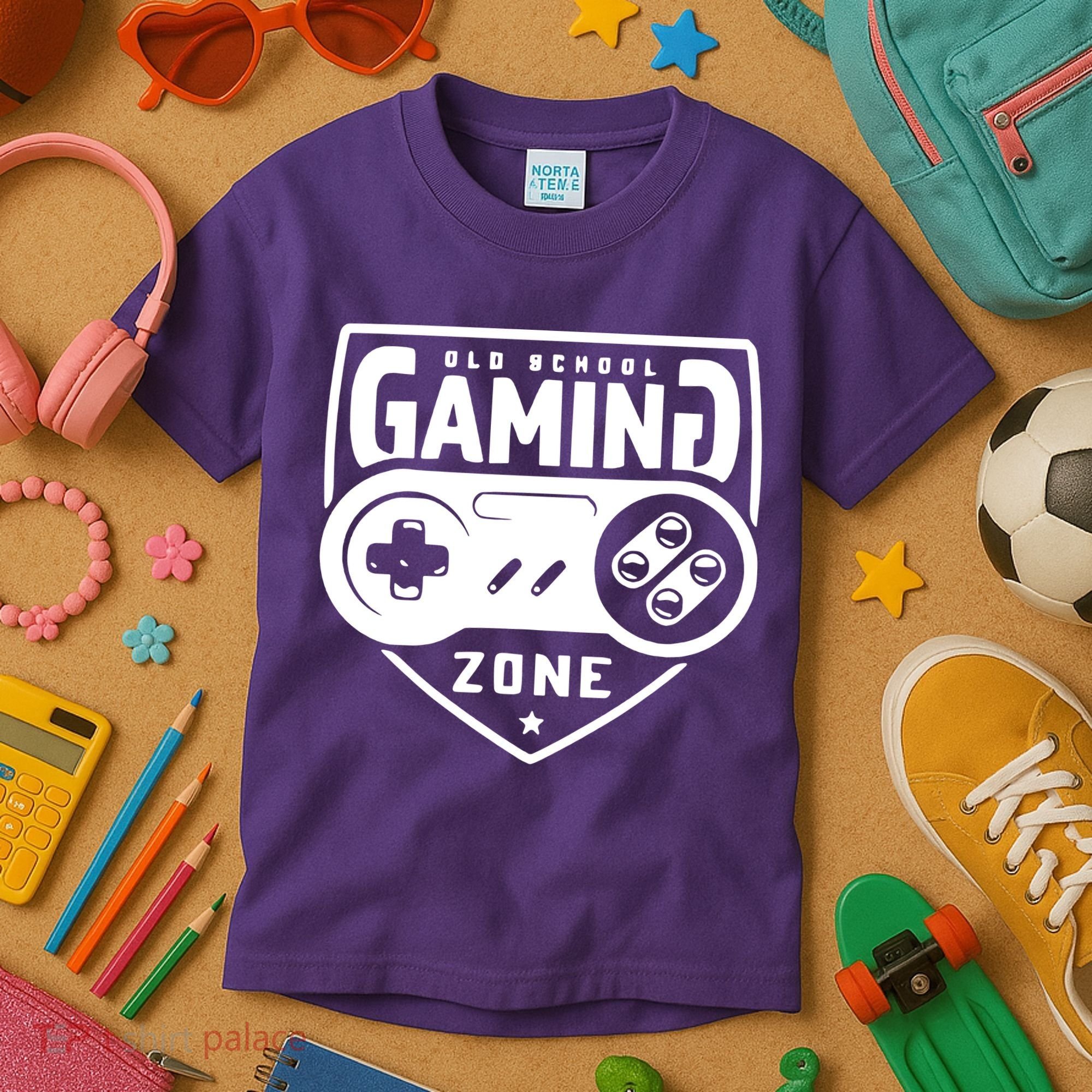 Old School Gaming Zone Kids T-Shirt