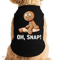 Oh Snap Gingerbread Cookie Man Broken Leg Doggie Tank thumb 0