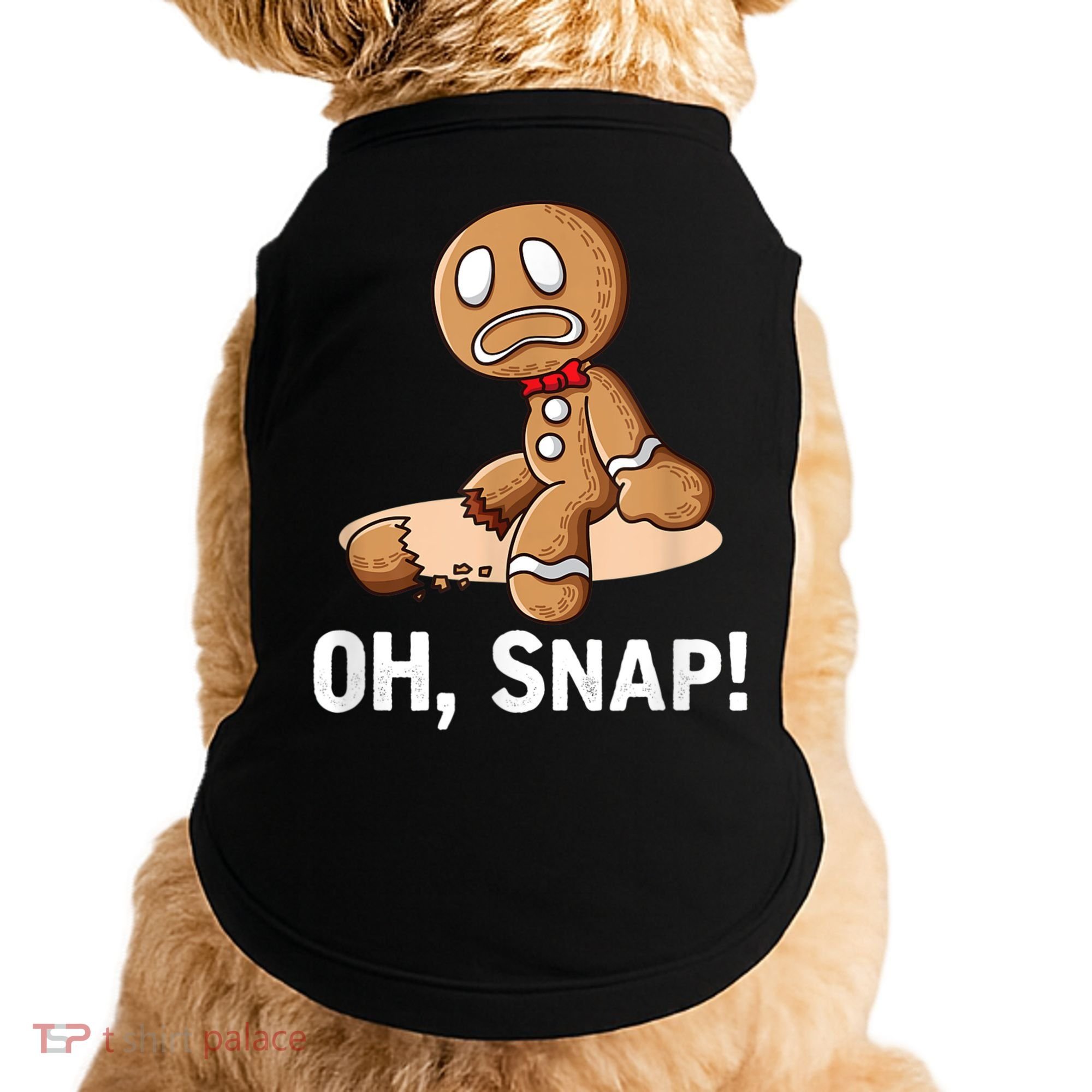 Oh Snap Gingerbread Cookie Man Broken Leg Doggie Tank