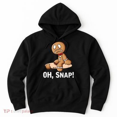 Oh Snap Gingerbread Cookie Man Broken Leg Hoodie