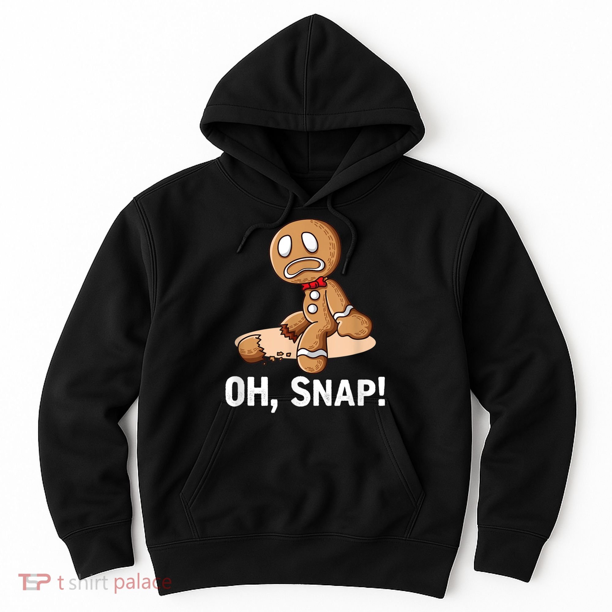 Oh Snap Gingerbread Cookie Man Broken Leg Hoodie