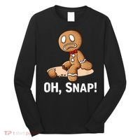 Oh Snap Gingerbread Cookie Man Broken Leg Long Sleeve Shirt thumb 0
