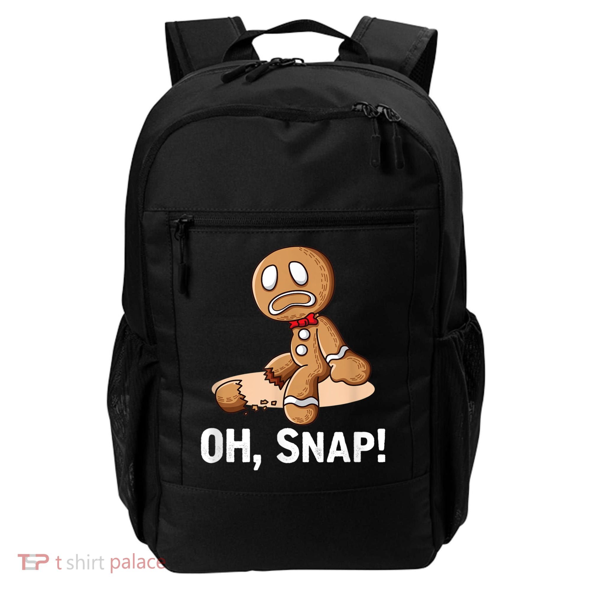 Oh Snap Gingerbread Cookie Man Broken Leg Backpack