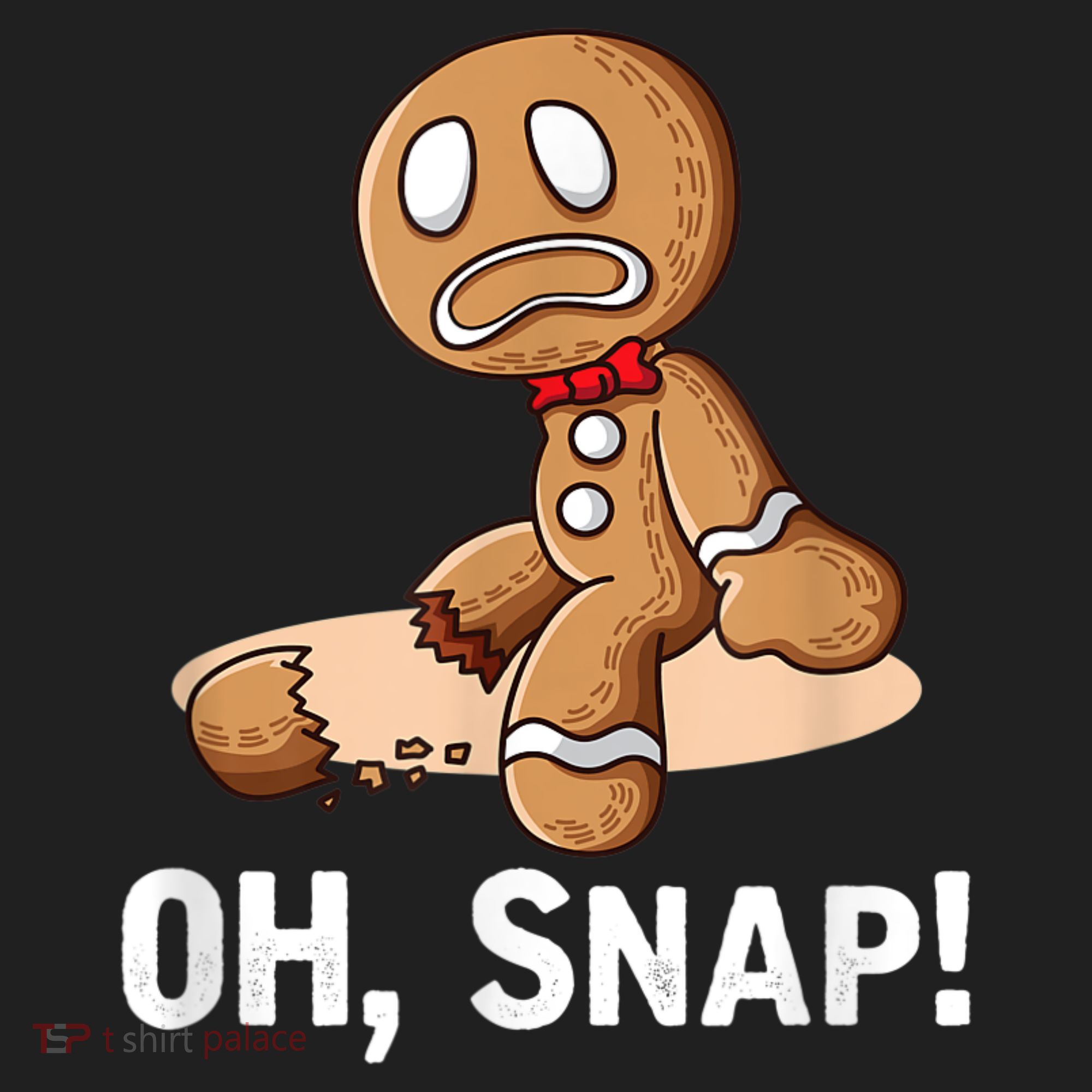 Oh Snap Gingerbread Cookie Man Broken Leg Beanie