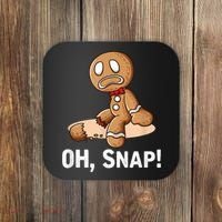 Oh Snap Gingerbread Cookie Man Broken Leg Coaster thumb 0