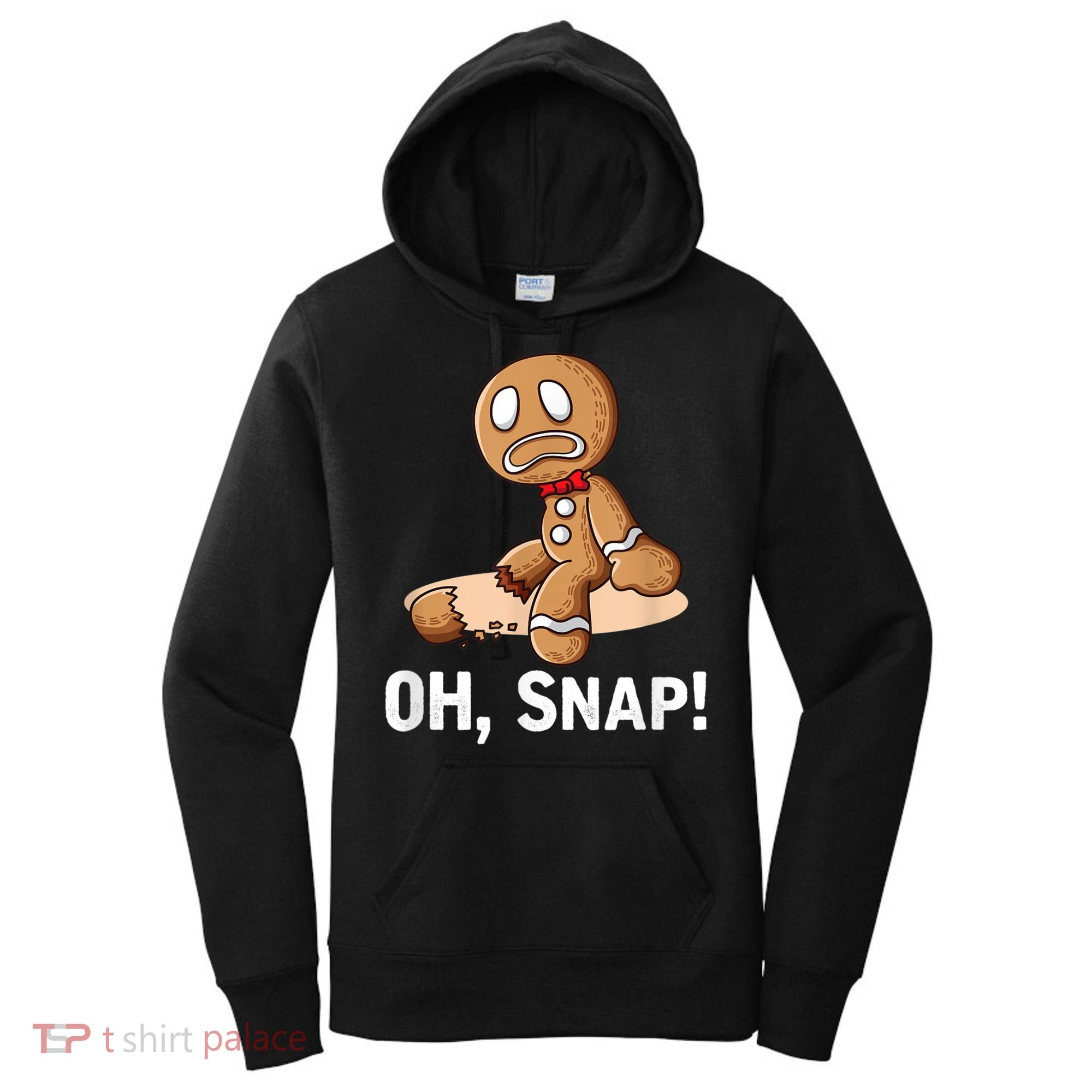 Oh Snap Gingerbread Cookie Man Broken Leg Women's Hoodie