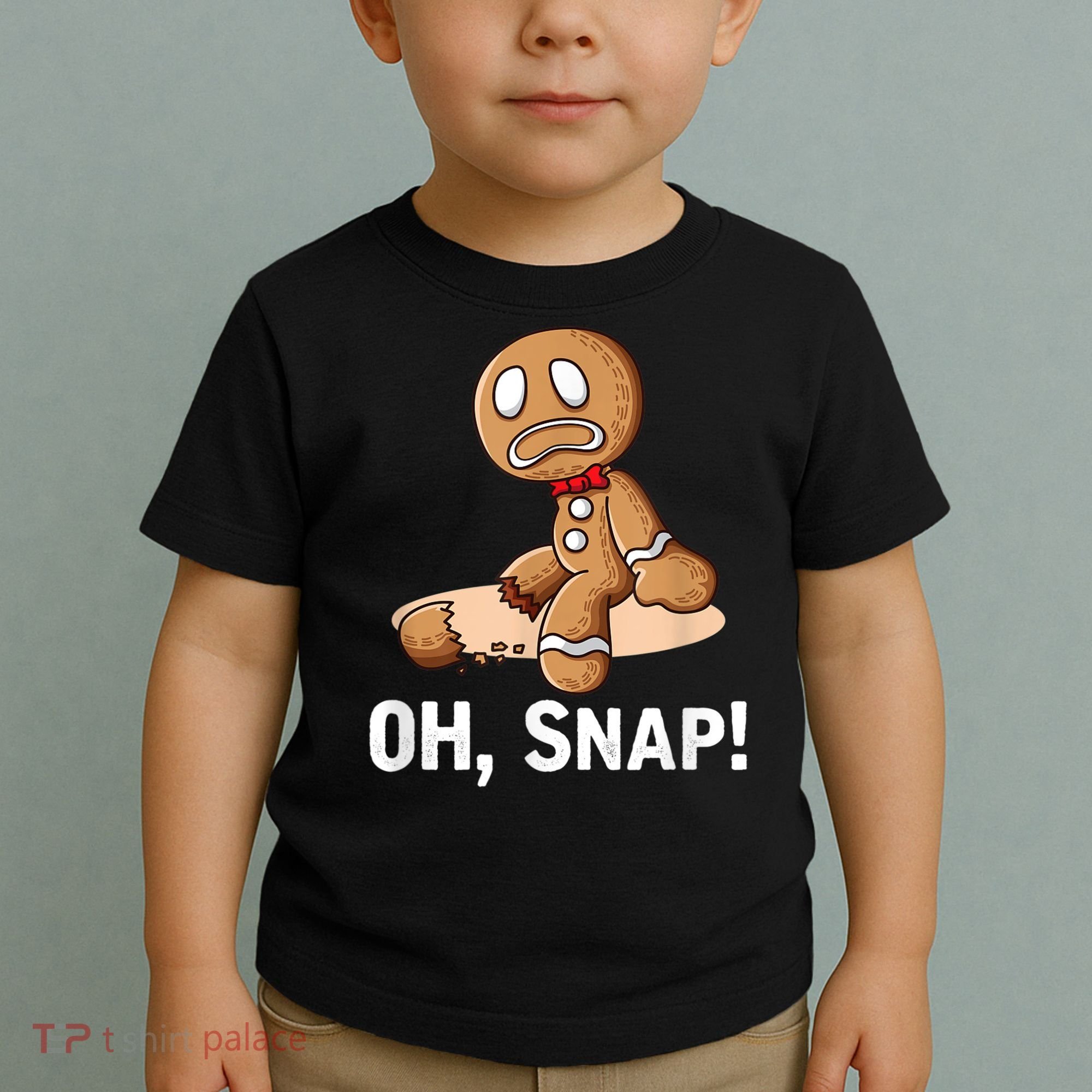 Oh Snap Gingerbread Cookie Man Broken Leg Toddler T-Shirt