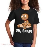 Oh Snap Gingerbread Cookie Man Broken Leg Kids T-Shirt thumb 2