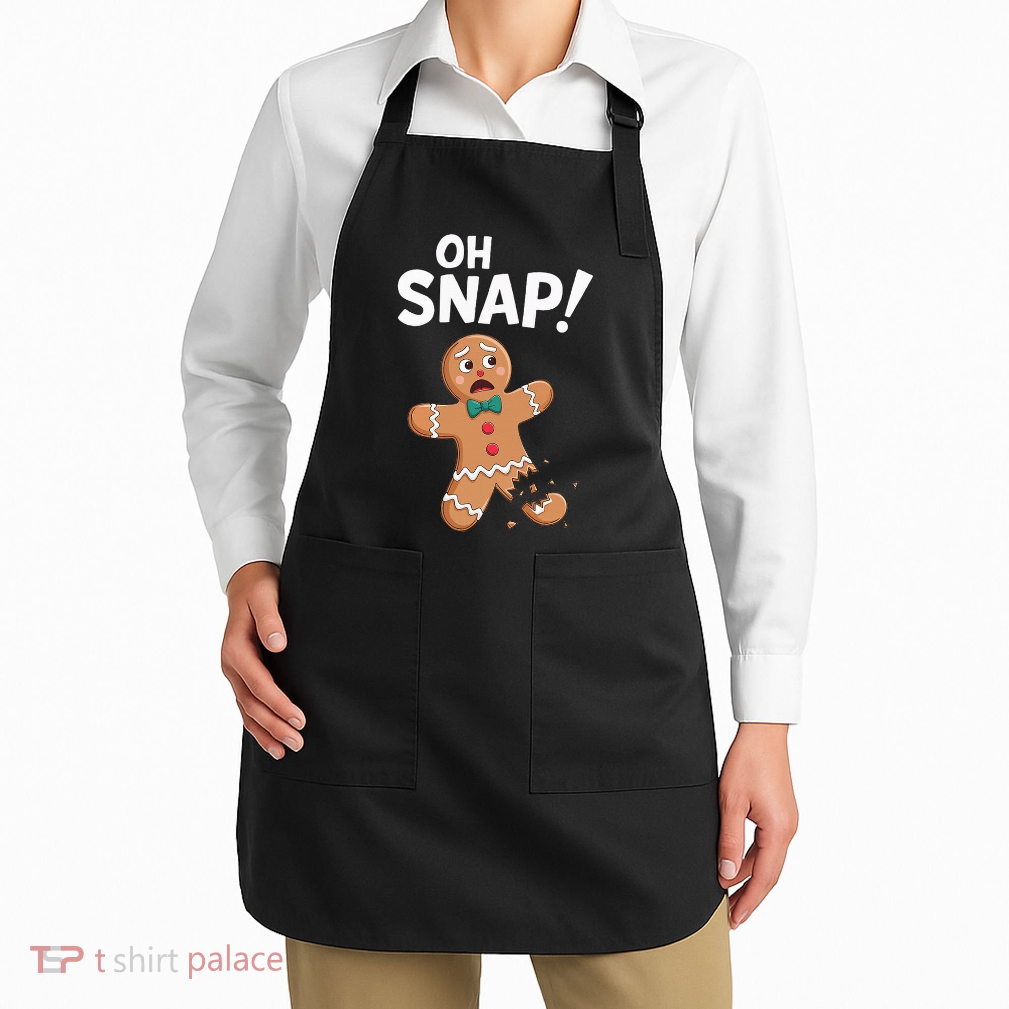 Oh Snap Gingerbread Man Adult Costume Apron