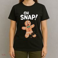 Oh Snap Gingerbread Man Adult Costume T-Shirt thumb 4