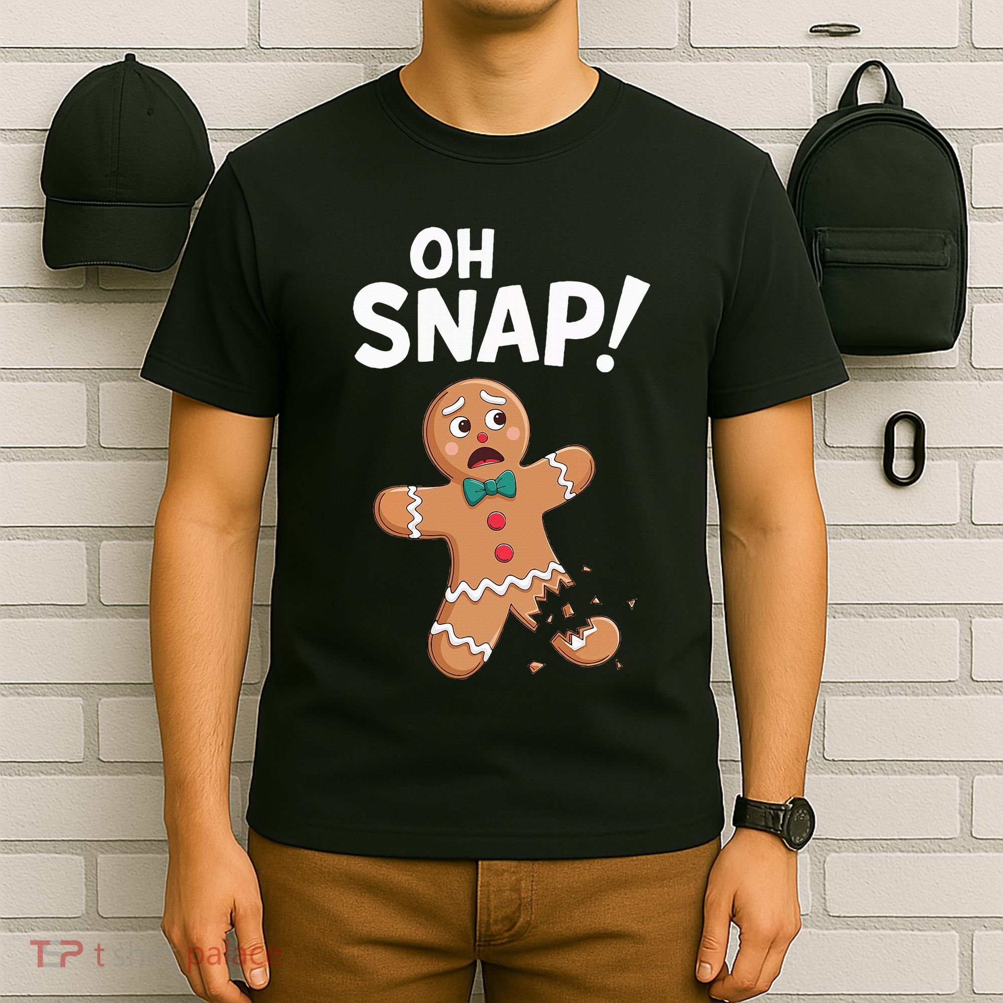 Oh Snap Gingerbread Man Adult Costume T-Shirt