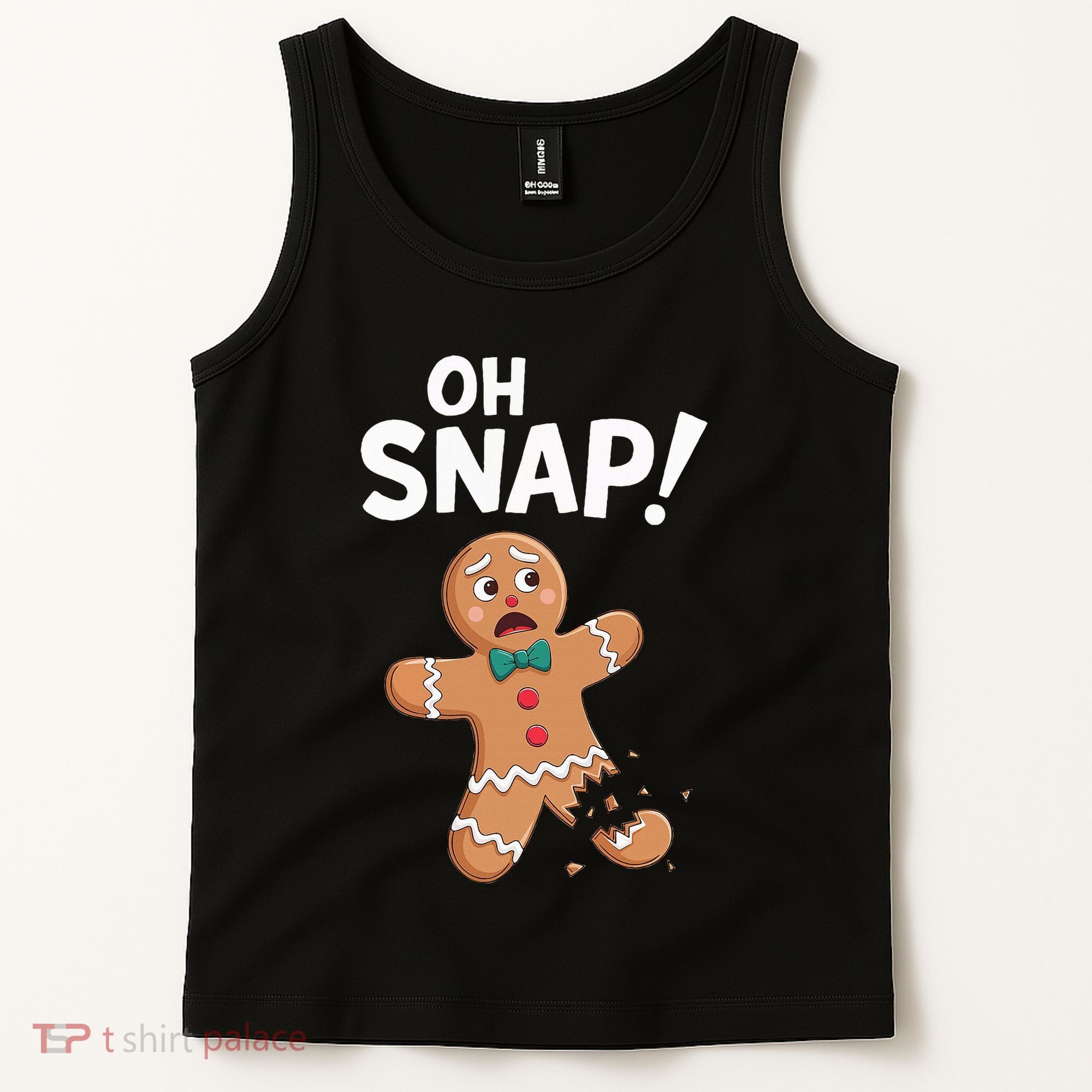 Oh Snap Gingerbread Man Adult Costume Tank Top
