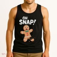 Oh Snap Gingerbread Man Adult Costume Tank Top thumb 3