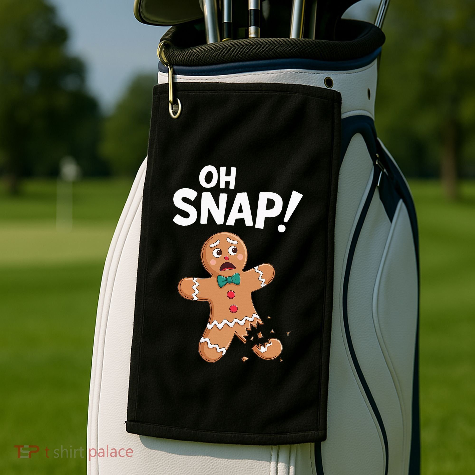 Oh Snap Gingerbread Man Adult Costume Golf Towel