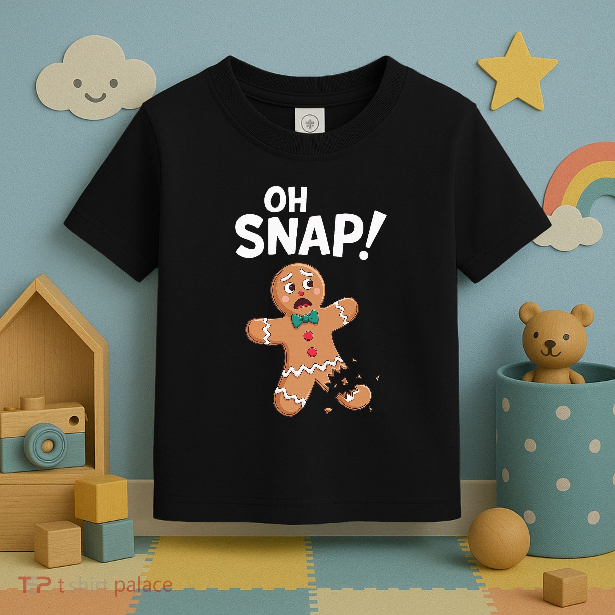 Oh Snap Gingerbread Man Adult Costume Toddler T-Shirt
