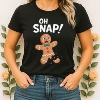 Oh Snap Gingerbread Man Adult Costume Women's T-Shirt thumb 2