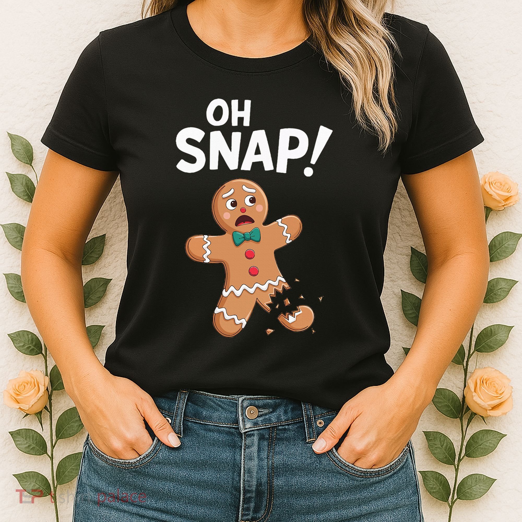 Oh Snap Gingerbread Man Adult Costume Women's T-Shirt