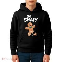 Oh Snap Gingerbread Man Adult Costume Kids Hoodie thumb 4