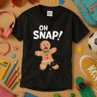 Oh Snap Gingerbread Man Adult Costume Kids T-Shirt thumb 3