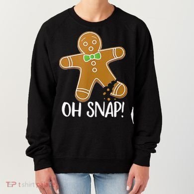 Oh Snap Gingerbread Man Cookie Broken Leg Women's Sweatshirt