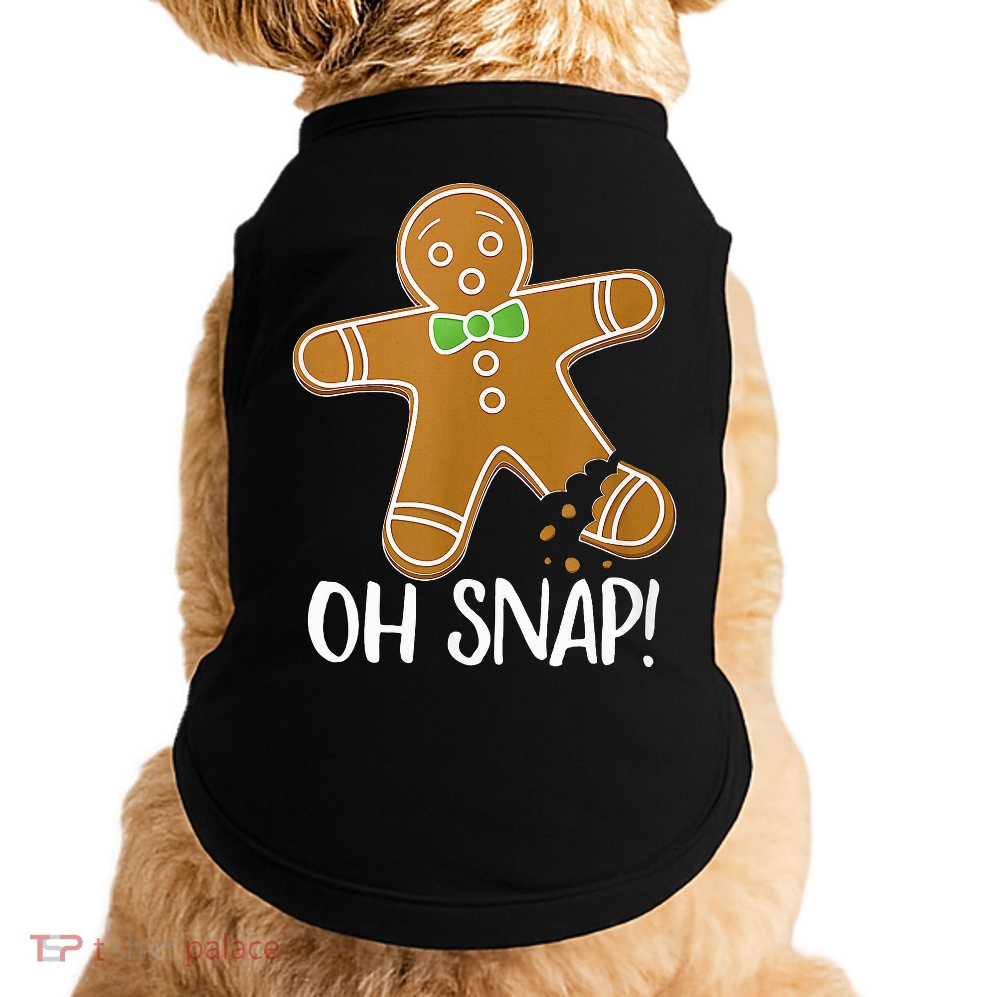 Oh Snap Gingerbread Man Cookie Broken Leg Doggie Tank