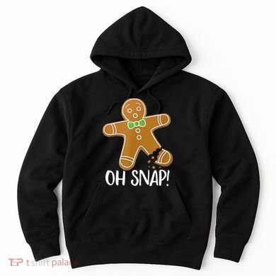 Oh Snap Gingerbread Man Cookie Broken Leg Hoodie