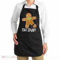 Oh Snap Gingerbread Man Cookie Broken Leg Apron thumb 2