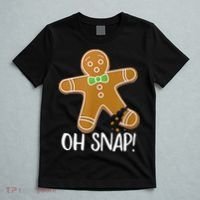 Oh Snap Gingerbread Man Cookie Broken Leg T-Shirt thumb 5