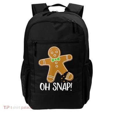 Oh Snap Gingerbread Man Cookie Broken Leg Backpack