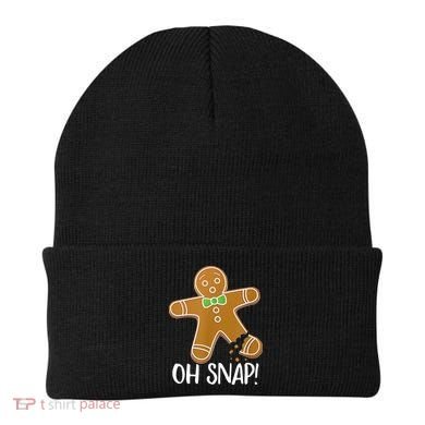 Oh Snap Gingerbread Man Cookie Broken Leg Beanie