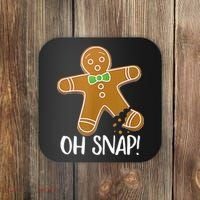 Oh Snap Gingerbread Man Cookie Broken Leg Coaster thumb 0