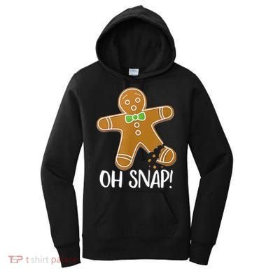 Oh Snap Gingerbread Man Cookie Broken Leg Women's Hoodie