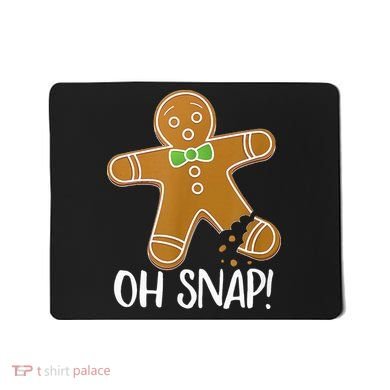 Oh Snap Gingerbread Man Cookie Broken Leg Mousepad