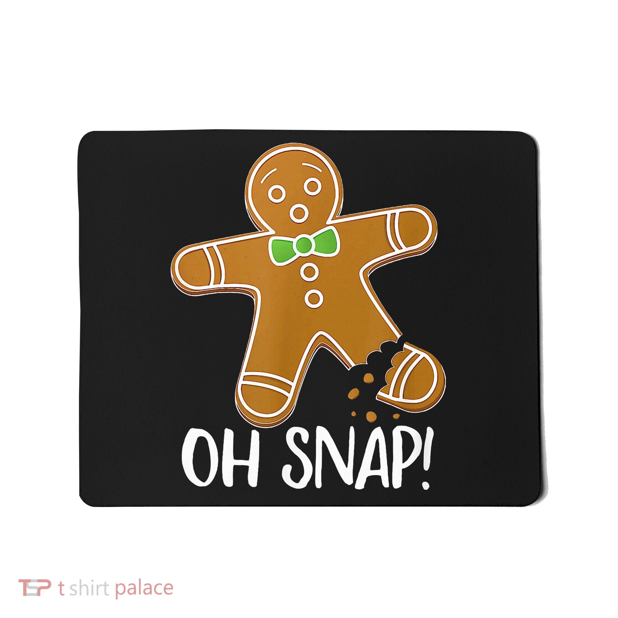 Oh Snap Gingerbread Man Cookie Broken Leg Mousepad