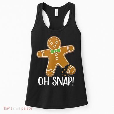 Oh Snap Gingerbread Man Cookie Broken Leg Women's Tank Top