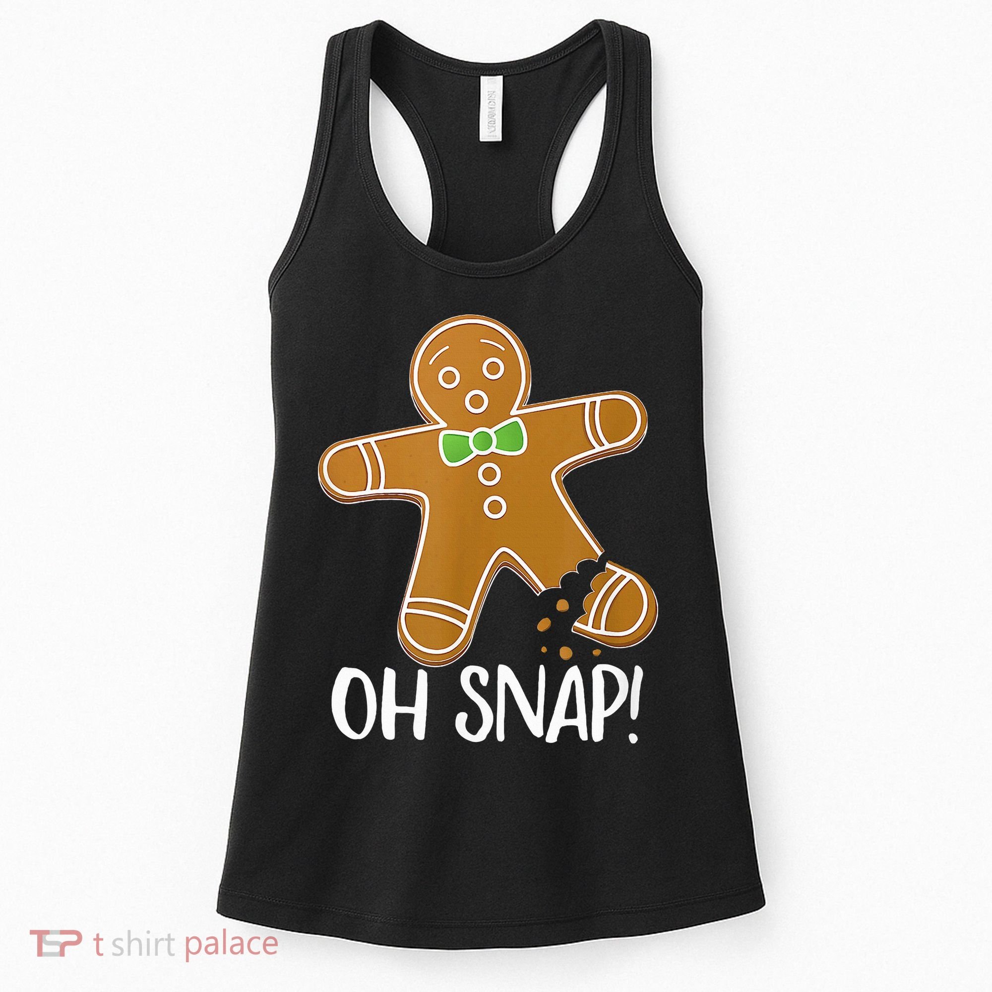 Oh Snap Gingerbread Man Cookie Broken Leg Women's Tank Top